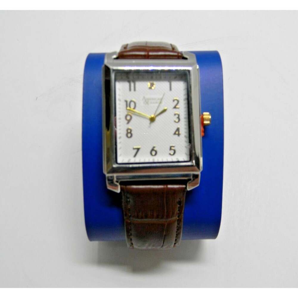 American Exchange Brown Band Men's Watch Quartz Movement NWOB